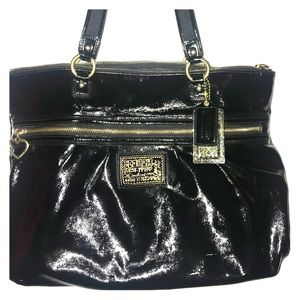 Coach Large Purse Poppy Collection Black